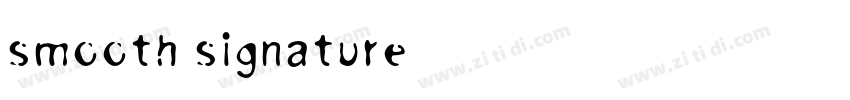 smooth signature字体转换